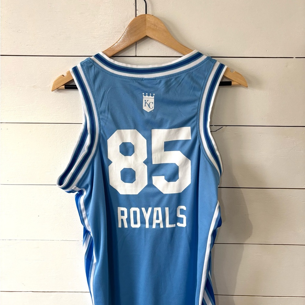Kansas City Royals Jersey Adult M Pepsi KC City #85 Blue - Picture 6 of 6